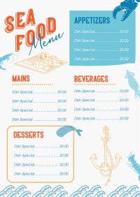 Fun Seafood Restaurant Menu Image Preview