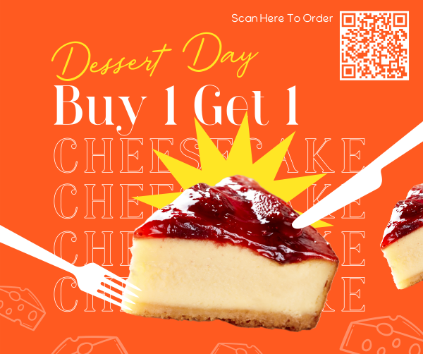 Cheesy Cheesecake Facebook Post Design