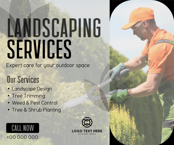 Professional Landscape Services Facebook Post Design