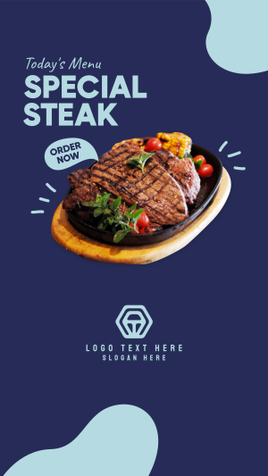 Todays Menu Steak Instagram story Image Preview