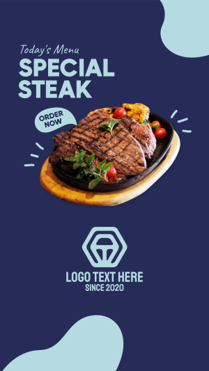 Todays Menu Steak Instagram story