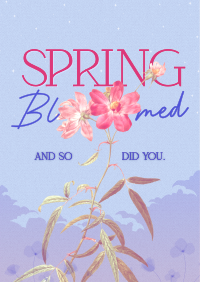 Spring Bloom Quote Poster Preview