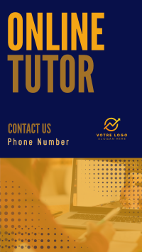 Professional Online Tutor Instagram story Image Preview