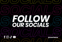 Follow Our Socials Pinterest Cover Design