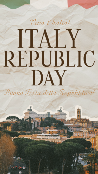 Elegant Italy Republic Day YouTube Short Design