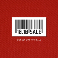 10.10 Sale Barcode Instagram post Image Preview