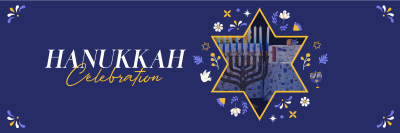 Hanukkah Family Twitter header (cover) Image Preview