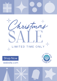 Christmas Holiday Shopping  Sale Poster Design