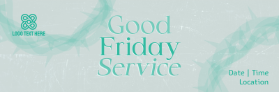  Good Friday Service Twitter header (cover) Image Preview