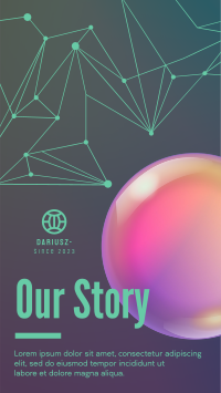 Glossy Ball Connection Instagram Story Design