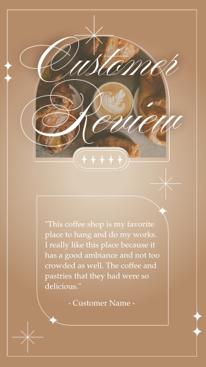 Testimonials Coffee Review Facebook story Image Preview
