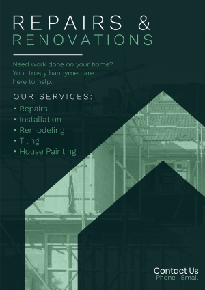 Repairs & Renovations Flyer Image Preview
