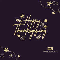 Thanksgiving Leaves Instagram post Image Preview
