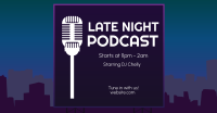 Late Night Podcast Facebook Ad Design