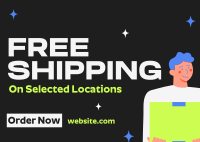 Cool Free Shipping Deals Postcard Image Preview