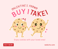 Valentine Cookies Facebook Post Design