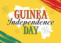 Guinea Independence Day Postcard Design