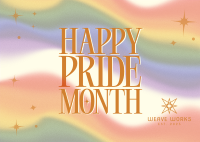 International Pride Month Gradient Postcard Image Preview