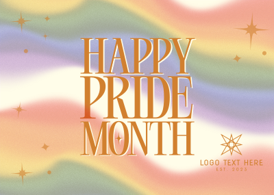 International Pride Month Gradient Postcard Image Preview