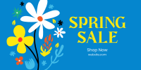 Flower Spring Sale Twitter post Image Preview