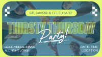 Thirsty Thursday Party Drinks Animation Preview