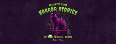 Horror Stories Night Facebook cover Image Preview