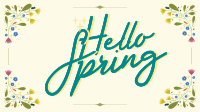 Floral Hello Spring Video Design