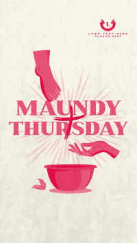 Maundy Thursday Cleansing Facebook Story Design