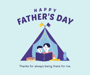 Father & Son Tent Facebook post