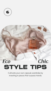 Eco Chic Tips TikTok Video Design