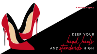 Classy Red Bottoms Zoom Background Image Preview