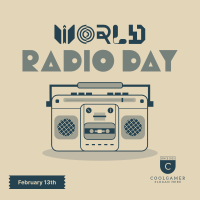 Radio Day Retro Instagram post Image Preview