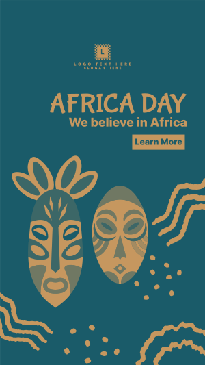 Africa Day Masks Instagram story Image Preview