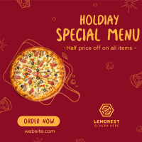 Holiday Pizza Special Instagram post Image Preview