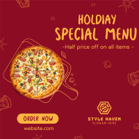 Holiday Pizza Special Instagram post Image Preview