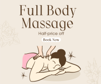 Body Massage Promo Facebook Post Design