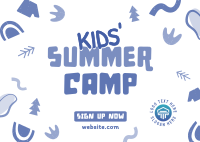 Quirky Summer Camp Postcard Image Preview
