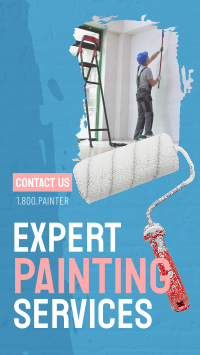 Painting Service Brush Instagram Story Design