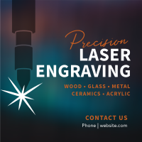 Precision Laser Engraving Instagram Post Design