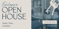 Elegant Open House Twitter Post Image Preview