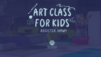 Art Class For Kids Facebook Event Cover Design