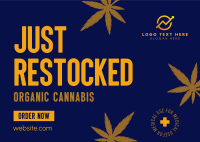Cannabis on Stock Postcard Design