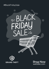 Black Friday Scribble Poster Image Preview