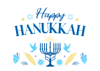 Hanukkah Menorah Postcard Image Preview