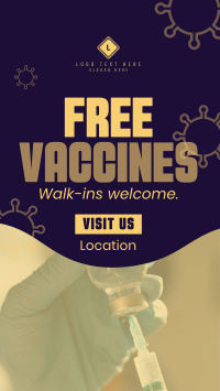Free Vaccination For All Instagram Story Design