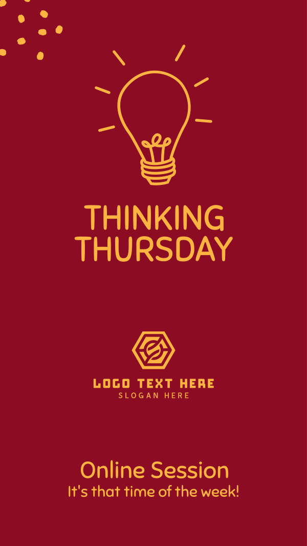 Thinking Thursday Instagram Story Design Image Preview