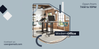 Modern Office Twitter post Image Preview