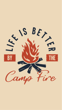 Camp Fire Instagram Reel Preview