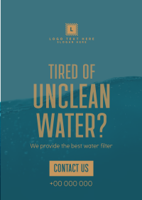 Water Filtration Flyer Design