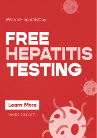 Textured Hepatitis Testing Poster Image Preview